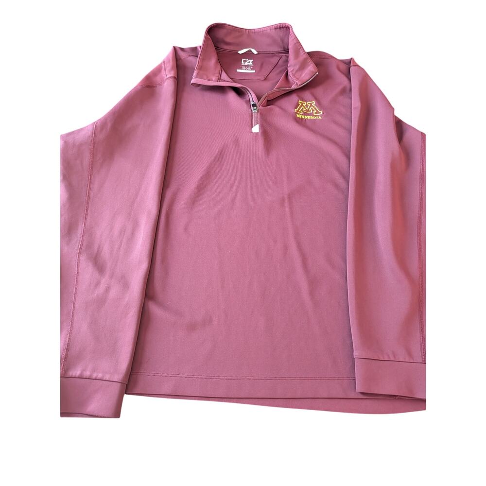 Cutter & Buck Minnesota Golden Gophers 1/4 Zip Pullover Men's 3XL Maroon